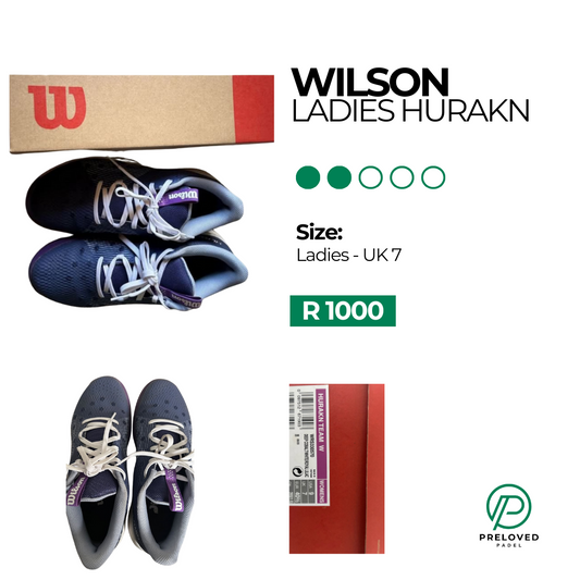 WILSON LADIES HURAKN TEAM DEEP COBALT BLUE / WHITE PADEL SHOES