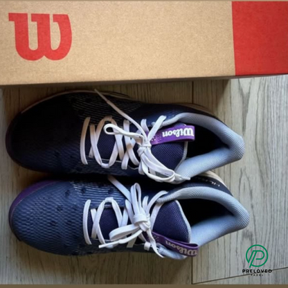 WILSON LADIES HURAKN TEAM DEEP COBALT BLUE / WHITE PADEL SHOES