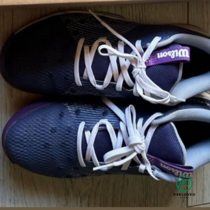 WILSON LADIES HURAKN TEAM DEEP COBALT BLUE / WHITE PADEL SHOES