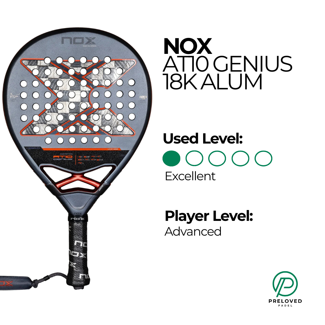 NOX AT10 Genius 18K Alum Padel Racket